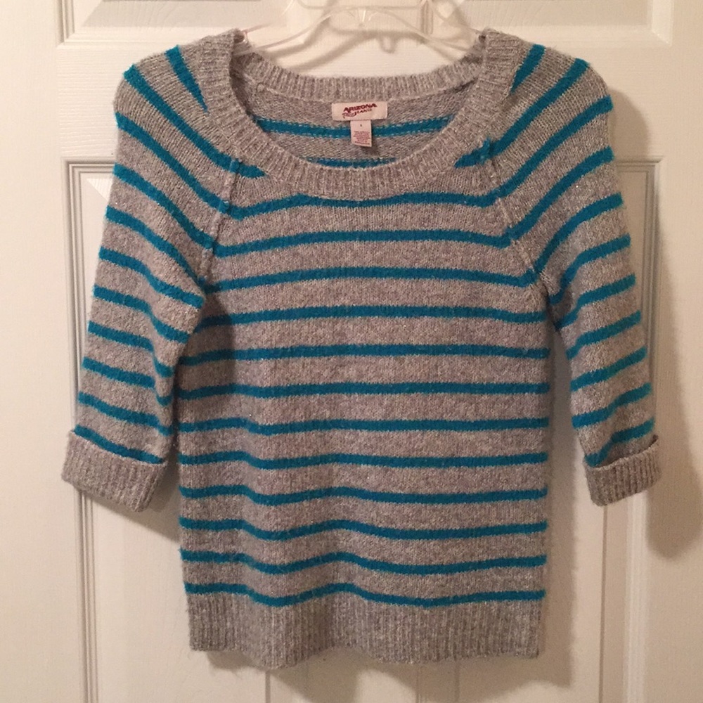Soft and Fuzzy quarter length sleeve sweater